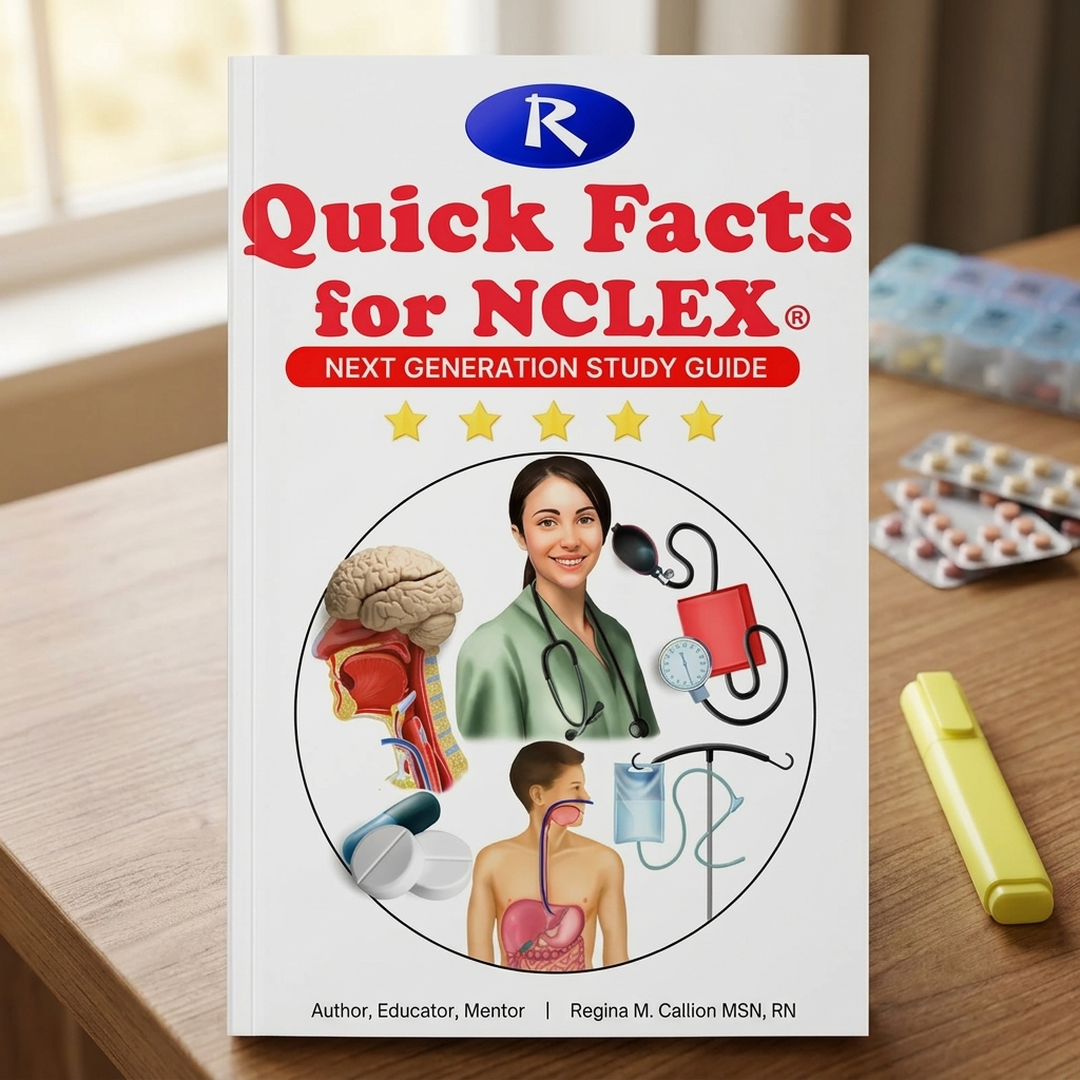 Quick Facts for NCLEX book with pharmacology study materials